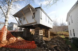 part of house feels like sinking into ground