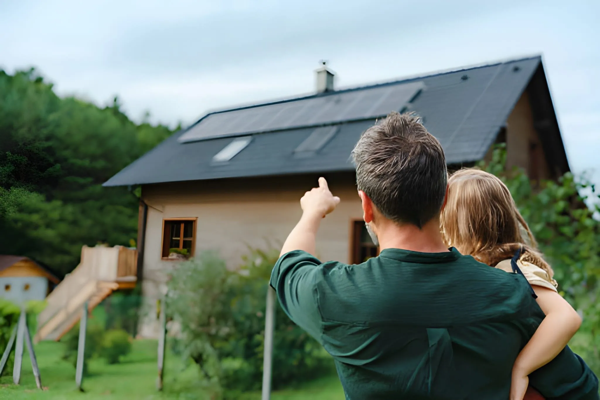 solar panels on buildings